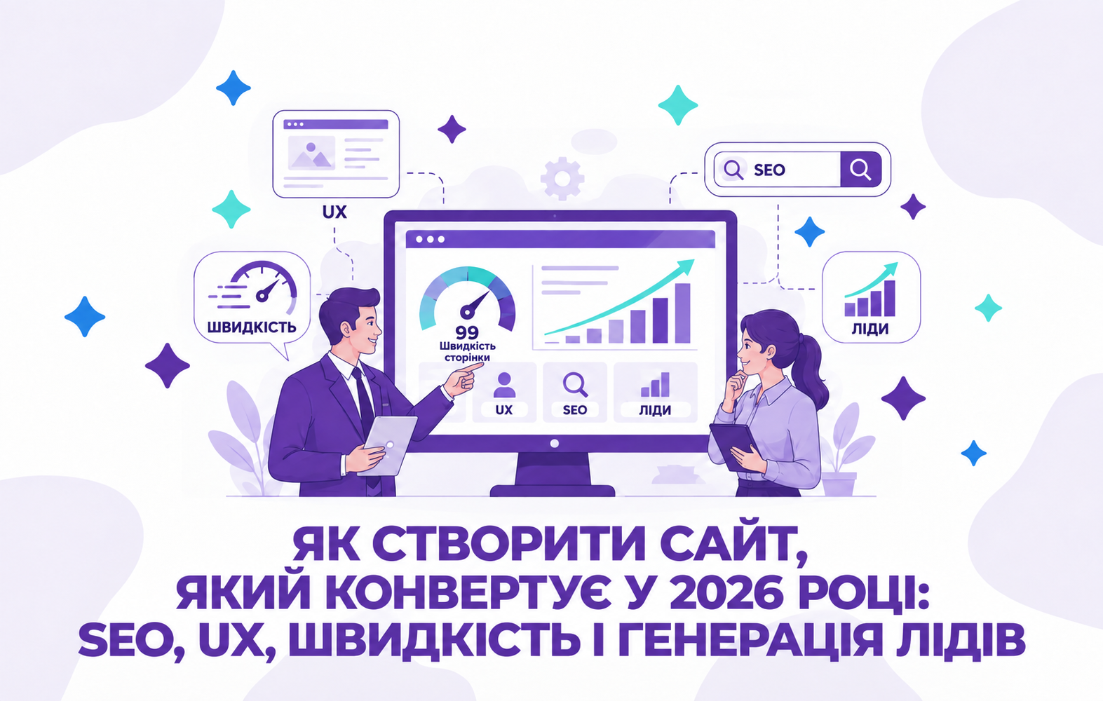 Як створити сайт, який конвертує у 2026 році: SEO, UX, швидкість і генерація лідів